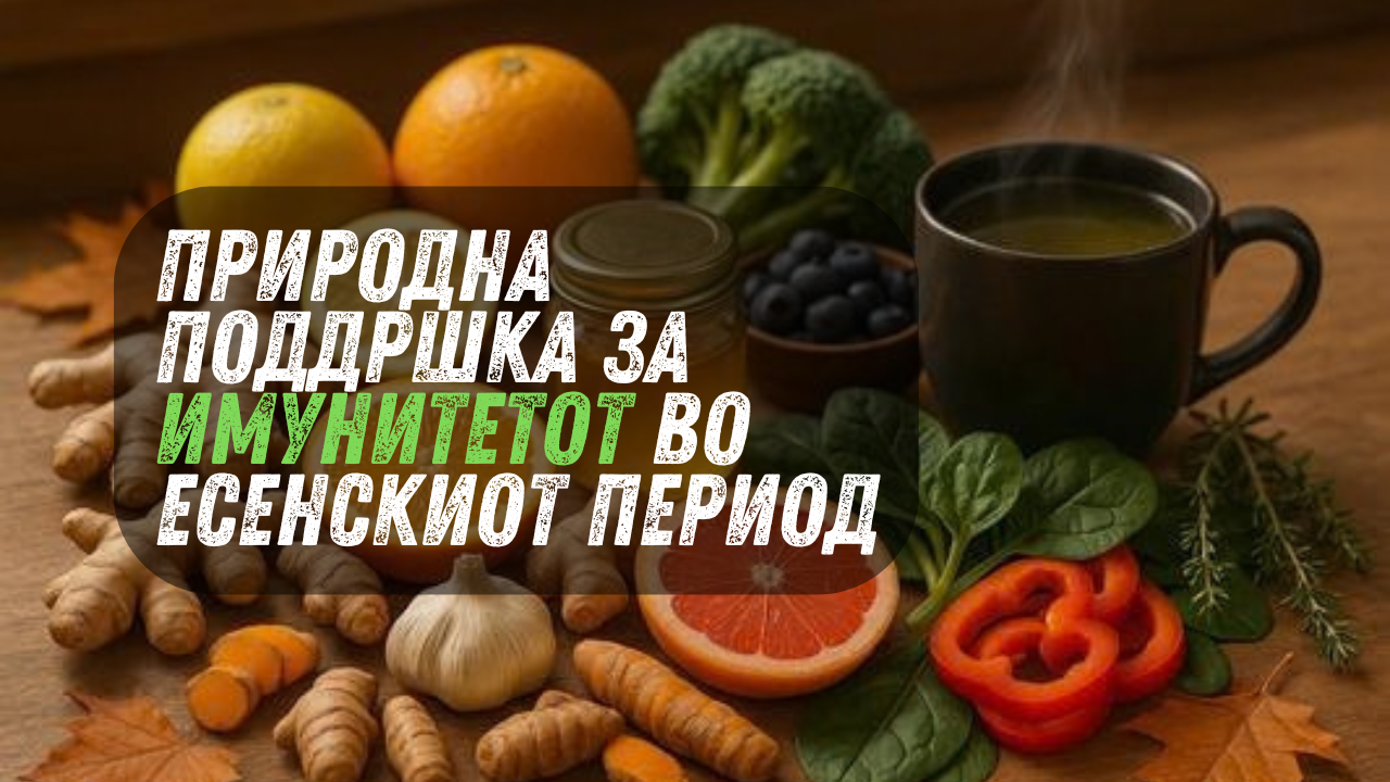 Како да го зајакнеме имунитетот во есен? Природна поддршка за организмот